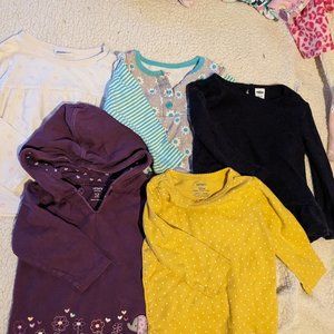 Set of 5 Long Sleeve Shirt/Hoodie 12m